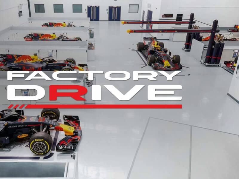 Factory Drive X Red Bull Website banner