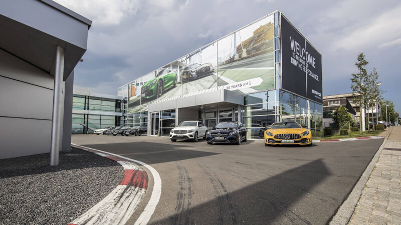 amg factory tour vehicle pick up stage