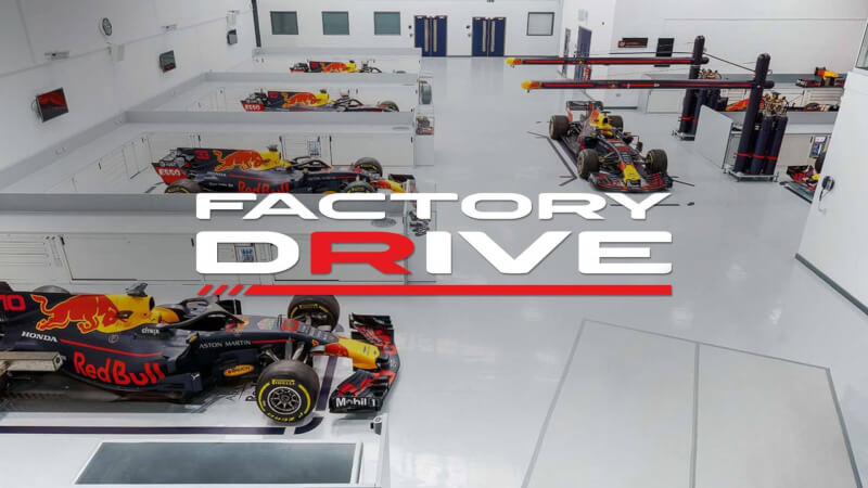 Factory Drive X Red Bull Website banner